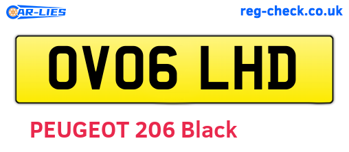 OV06LHD are the vehicle registration plates.
