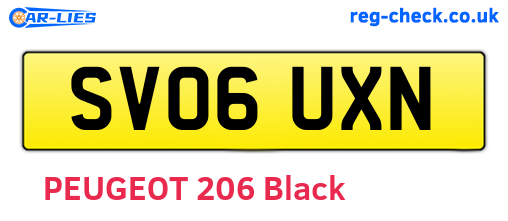 SV06UXN are the vehicle registration plates.