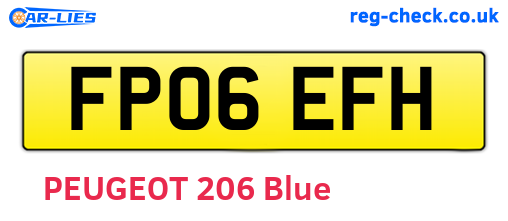 FP06EFH are the vehicle registration plates.