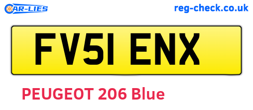FV51ENX are the vehicle registration plates.