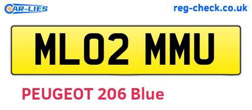 ML02MMU are the vehicle registration plates.