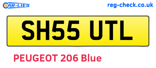 SH55UTL are the vehicle registration plates.