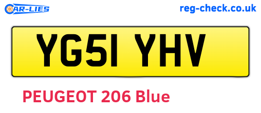 YG51YHV are the vehicle registration plates.