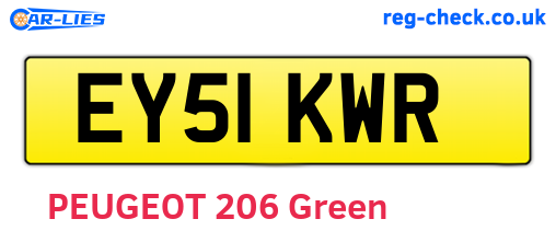 EY51KWR are the vehicle registration plates.