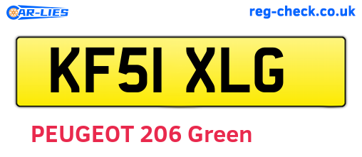 KF51XLG are the vehicle registration plates.