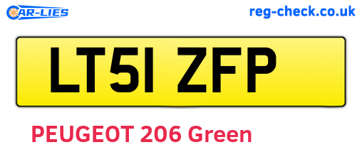 LT51ZFP are the vehicle registration plates.