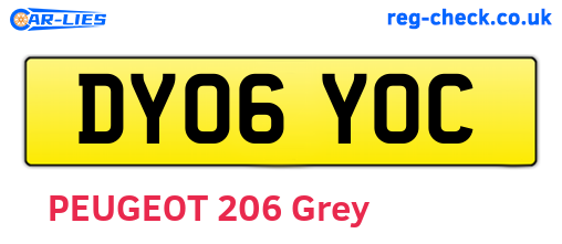 DY06YOC are the vehicle registration plates.