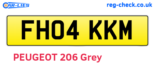 FH04KKM are the vehicle registration plates.