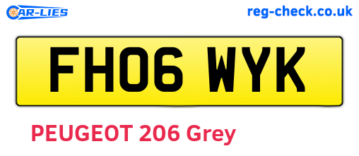FH06WYK are the vehicle registration plates.
