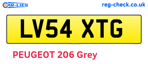 LV54XTG are the vehicle registration plates.