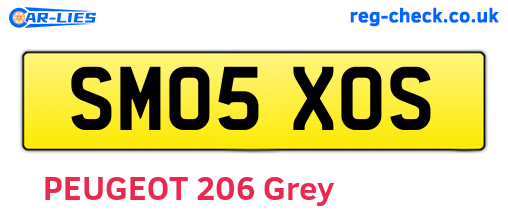SM05XOS are the vehicle registration plates.