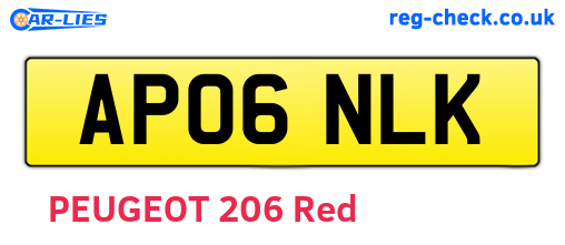 AP06NLK are the vehicle registration plates.