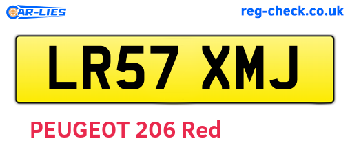 LR57XMJ are the vehicle registration plates.