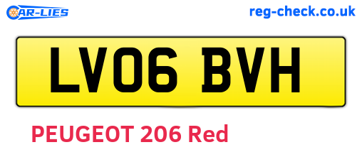 LV06BVH are the vehicle registration plates.