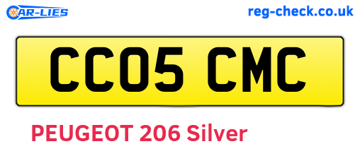 CC05CMC are the vehicle registration plates.