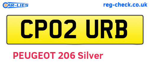 CP02URB are the vehicle registration plates.
