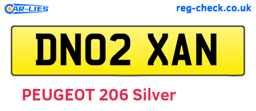 DN02XAN are the vehicle registration plates.