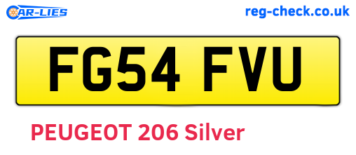 FG54FVU are the vehicle registration plates.