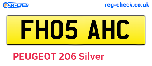 FH05AHC are the vehicle registration plates.