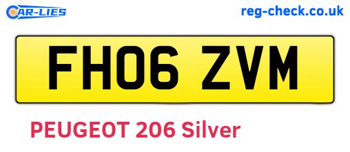 FH06ZVM are the vehicle registration plates.