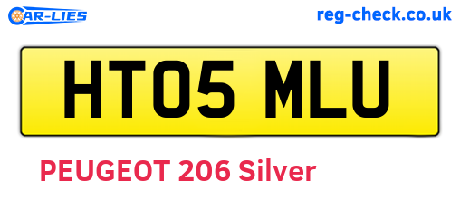 HT05MLU are the vehicle registration plates.