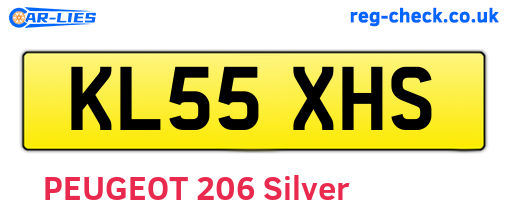 KL55XHS are the vehicle registration plates.