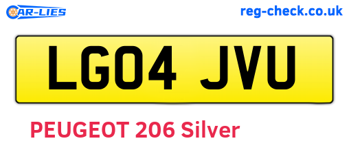 LG04JVU are the vehicle registration plates.