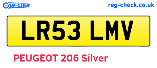 LR53LMV are the vehicle registration plates.