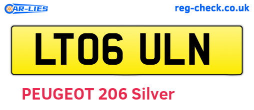 LT06ULN are the vehicle registration plates.