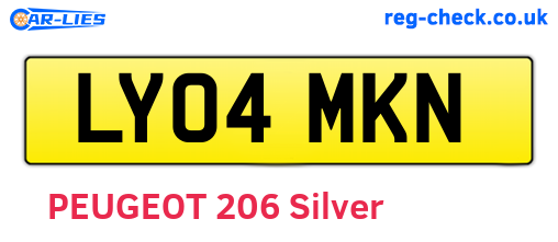 LY04MKN are the vehicle registration plates.