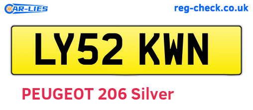 LY52KWN are the vehicle registration plates.