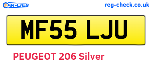 MF55LJU are the vehicle registration plates.