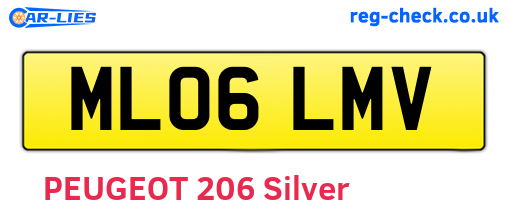 ML06LMV are the vehicle registration plates.