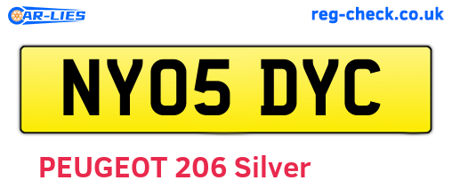 NY05DYC are the vehicle registration plates.