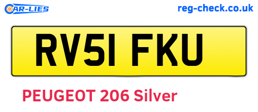 RV51FKU are the vehicle registration plates.