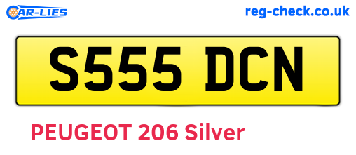 S555DCN are the vehicle registration plates.