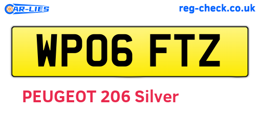 WP06FTZ are the vehicle registration plates.