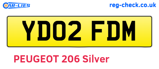 YD02FDM are the vehicle registration plates.