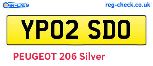 YP02SDO are the vehicle registration plates.