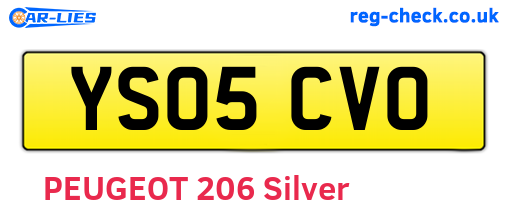YS05CVO are the vehicle registration plates.