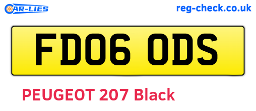 FD06ODS are the vehicle registration plates.