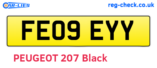 FE09EYY are the vehicle registration plates.