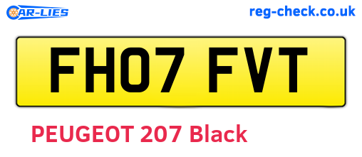 FH07FVT are the vehicle registration plates.