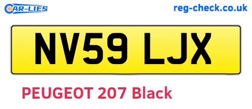 NV59LJX are the vehicle registration plates.