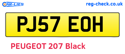PJ57EOH are the vehicle registration plates.