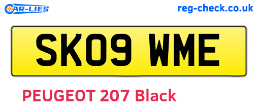 SK09WME are the vehicle registration plates.