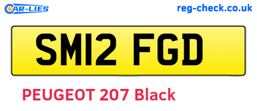 SM12FGD are the vehicle registration plates.