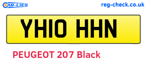 YH10HHN are the vehicle registration plates.