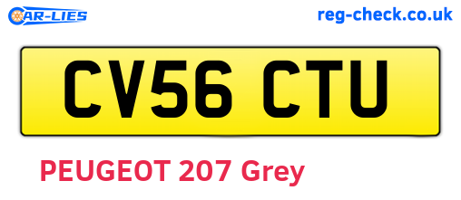 CV56CTU are the vehicle registration plates.