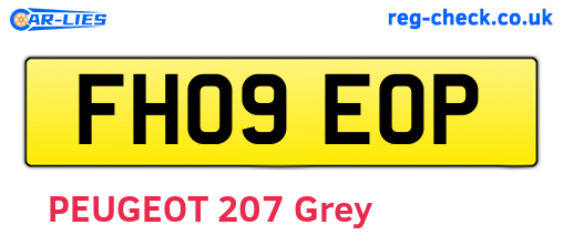 FH09EOP are the vehicle registration plates.